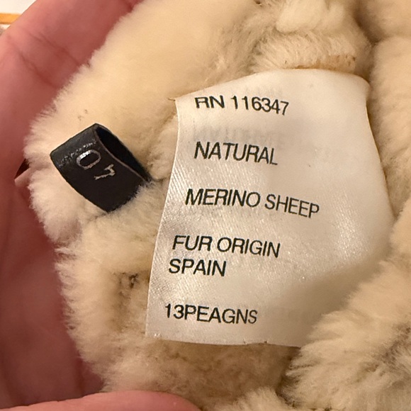 Moncler Women's Tan Shearling Merino Sheep Fur Boots - Picture 10 of 12